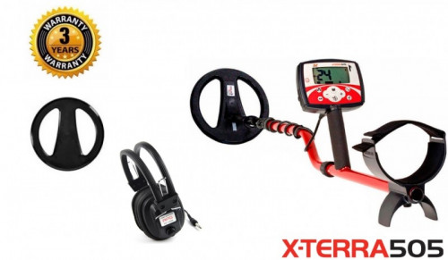 Metalo Detektoriai Minelab X-Terra 505 with 10.5" 7.5kHz DD + GIFT (3705-0111)